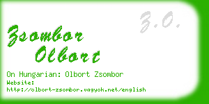 zsombor olbort business card